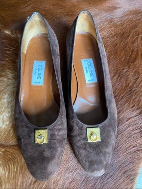 Celine Paris Heels Suede